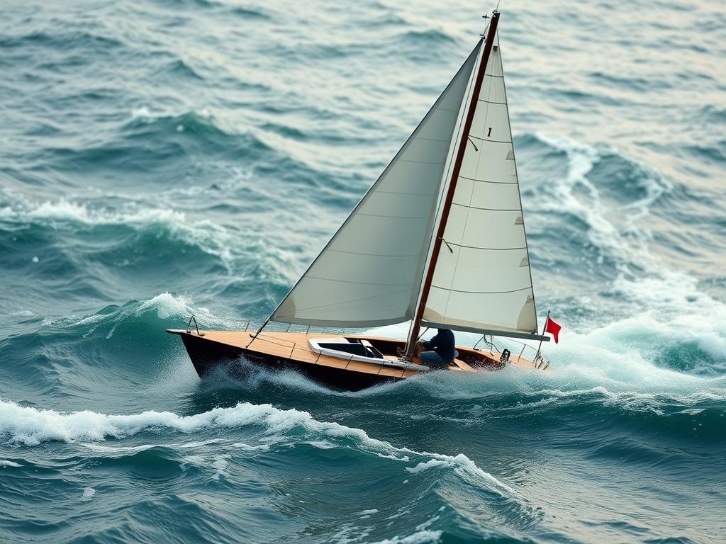 The investor sails on a board through a turbulent stream of advice and charts, choosing only a few trusted buoys, style — metaphorical minimalism.